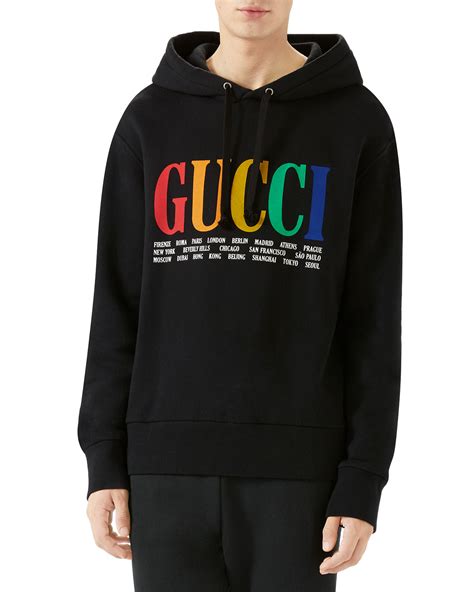 gucci old logo hoodie|Gucci Hoodies & Tracksuits for Men .